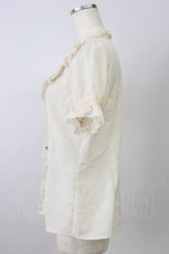 画像4: axes femme / スタンド襟レースブラウス M 生成り T-26-08-04-005-AX-BL-TE-ZT (4)