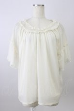 画像1: axes femme / バックシャンエスパンディプルオーバー  アイボリー T-26-08-04-008-AX-TO-SA-ZT (1)