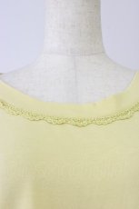 画像4: axes femme / 裾編み上げ半袖カットソー  イエロー T-26-08-04-009-AX-TO-SA-ZT (4)