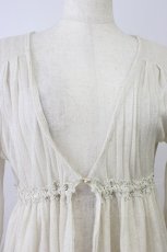 画像5: axes femme / レース重ねロングカーディガン M アイボリー T-26-08-04-010-AX-TO-TE-ZT (5)