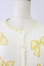 画像4: Jane Marple / The 35th ribbon カーディガン M イエロー T-26-08-04-011-JM-TO-SA-ZT (4)