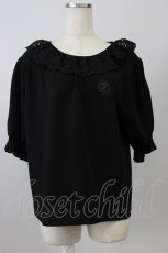 画像1: m petit by misako / レース襟プルオーバー L 中黒 T-26-08-04-021-LO-TO-SA-ZT (1)
