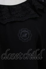 画像4: m petit by misako / レース襟プルオーバー L 中黒 T-26-08-04-021-LO-TO-SA-ZT (4)