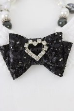 画像3: LOLITAその他(お買取対象外) / 羽根リボンブレスレット  黒×白 T-26-08-05-026-LO-AC-TE-ZT (3)