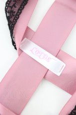 画像4: LOTUS ribbon / ツインテールリボンバレッタ  ピンク×黒 T-26-08-05-040-LO-ZA-TE-ZT (4)