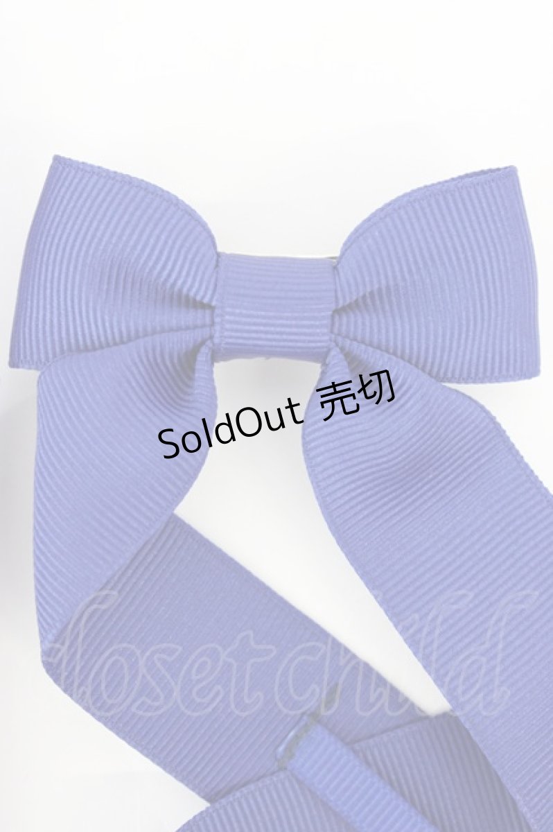 画像3: LOTUS ribbon / ツインテールリボンバレッタ  ブルー T-26-08-05-042-LO-ZA-TE-ZT575-F004 (3)