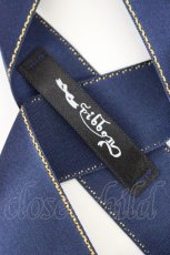 画像4: LOTUS ribbon / ツインテールリボンバレッタ  ネイビー×ゴールド T-26-08-05-044-LO-ZA-TE-ZT (4)