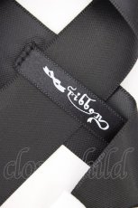 画像4: LOTUS ribbon / ツインテールリボンバレッタ  黒×白 T-26-08-05-045-LO-ZA-TE-ZT (4)