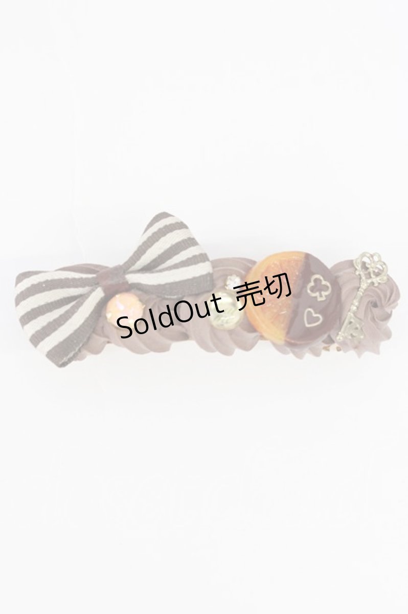 画像1: LOLITAその他(お買取対象外) / ホイップリボンバレッタ  ブラウン T-26-08-05-052-LO-AC-TE-ZT (1)