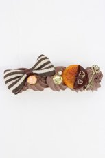 画像1: LOLITAその他(お買取対象外) / ホイップリボンバレッタ  ブラウン T-26-08-05-052-LO-AC-TE-ZT (1)