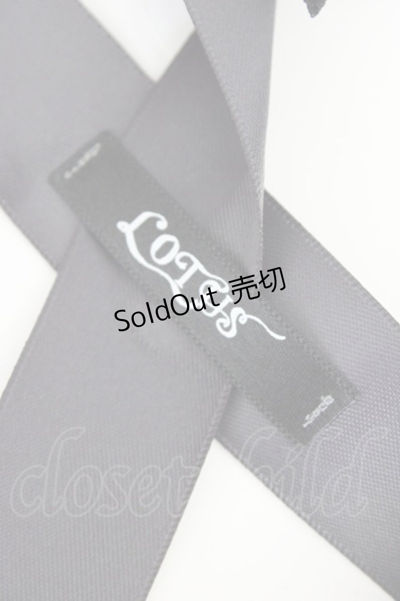 画像4: LOTUS ribbon / ツインリボンバレッタ  黒 T-26-08-05-058-LO-AC-SA-ZT (4)