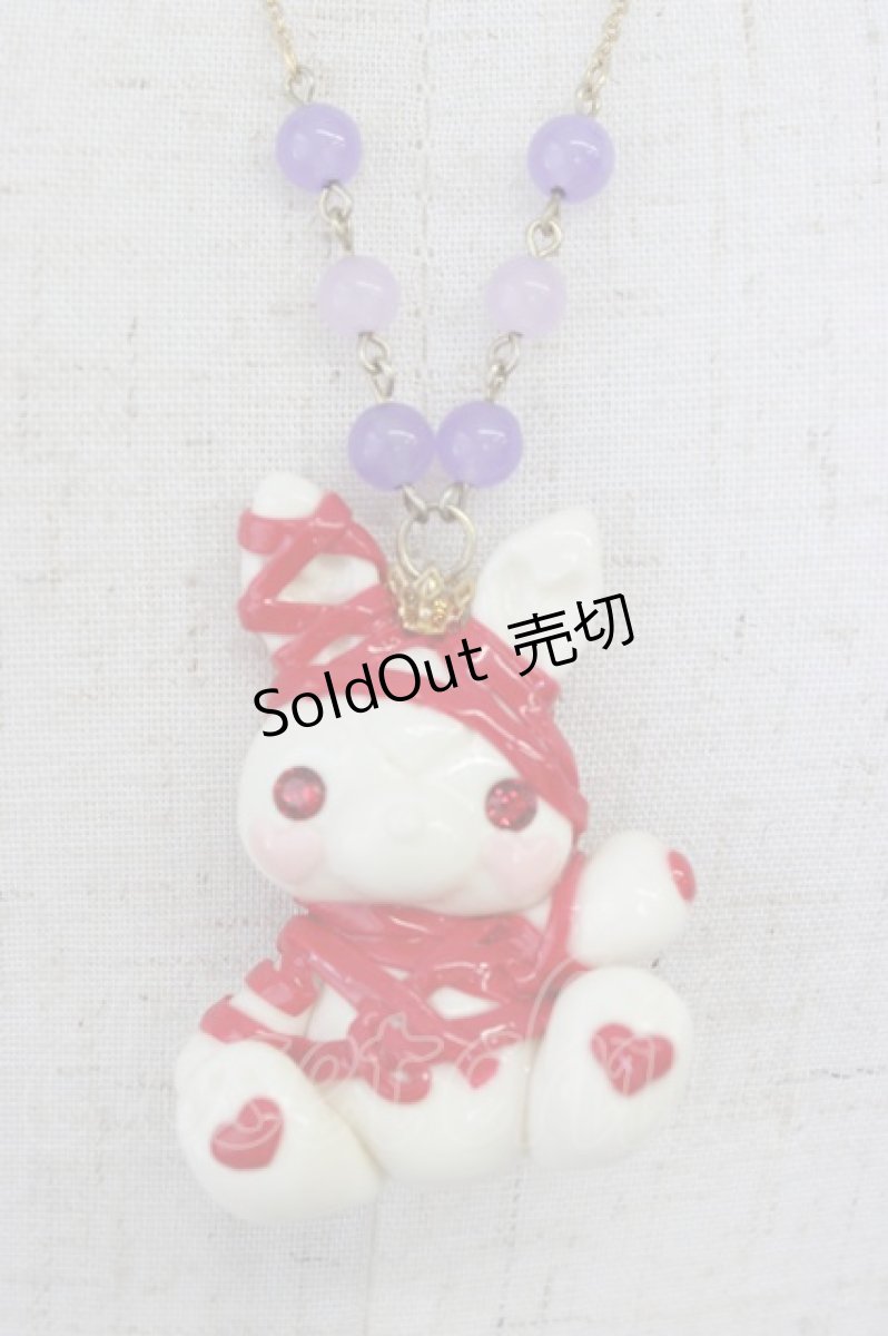 画像2: LOLITAその他(お買取対象外) / ぐるぐるリボンうさぎ ネックレス   T-26-08-05-064-LO-AC-TE-ZT575-F006 (2)