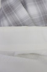 画像6: Ank Rouge / ハイネックスクエアリボンチェックコンビネゾン  白ＸピンクブラウンＸチェック T-26-08-05-005-CA-OP-SA-ZT (6)