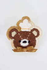 画像3: LOLITAその他 / くま×オムライス ワッペンピアス   T-26-08-05-023-LO-AC-TE-ZT (3)