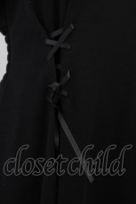 画像6: axes femme POETIQUE / レースアップデザインワンピース  黒Ｘ白 T-26-08-06-001-AX-OP-SA-ZT (6)