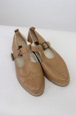 画像1: PINK HOUSE / パイピングストラップシューズ 4L ブラウン T-26-08-10-001-LO-SH-SA-ZT (1)