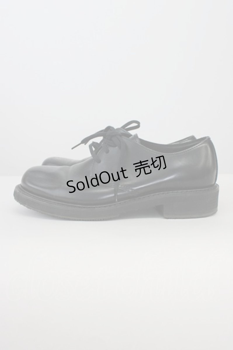 画像3: COMME des GARCONS / 3つ編み上げリボンシューズ 25CM 黒 T-26-08-10-003-LO-SH-SA-ZTK049 (3)
