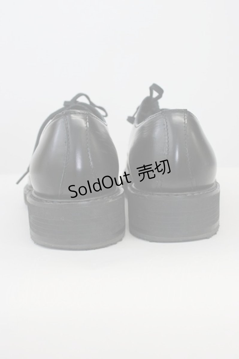 画像4: COMME des GARCONS / 3つ編み上げリボンシューズ 25CM 黒 T-26-08-10-003-LO-SH-SA-ZTK049 (4)