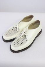 画像1: KANEKO ISAO / パイピングシューズ 24.5CM 白Ｘグレー T-26-08-10-005-EL-SH-SA-ZT (1)