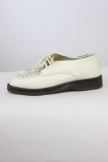 画像3: KANEKO ISAO / パイピングシューズ 24.5CM 白Ｘグレー T-26-08-10-005-EL-SH-SA-ZT (3)