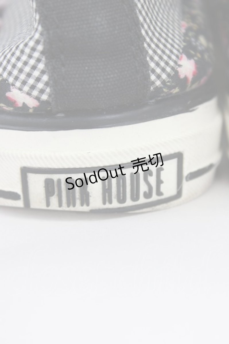画像7: PINK HOUSE / パッチワークハイカットスニーカー 4(L) 黒Ｘ白 T-26-08-10-007-LO-SH-SA-ZT (7)