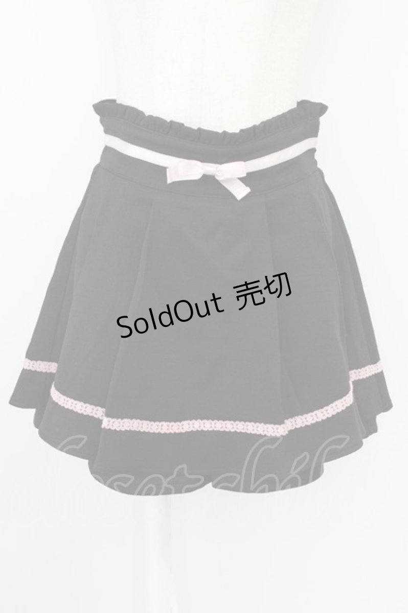 画像1: Ank Rouge / ウエストリボンスカパン  黒Ｘピンク T-26-08-12-038-CA-PA-SA-ZT730 (1)