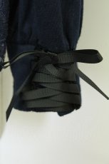 画像3: axes femme / フラワーレース重ねカットソー  ネイビーＸ白 T-26-08-12-010-AX-TO-SA-ZT (3)