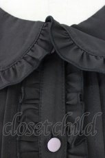 画像4: axes femme POETIQUE / キャットシルエット刺繍ブラウス M 黒 T-26-08-12-012-AX-BL-TE-ZT (4)