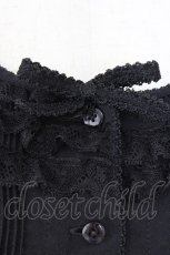 画像3: PINK HOUSE / レースフリルピンタックブラウス  黒 T-26-08-12-015-LO-BL-SA-ZT (3)