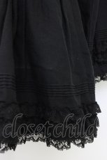 画像4: PINK HOUSE / レースフリルピンタックブラウス  黒 T-26-08-12-015-LO-BL-SA-ZT (4)