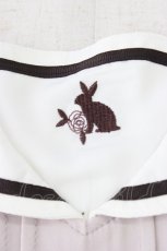 画像3: axes femme POETIQUE / ウサギ刺繍セーラーワンピース【多屋来夢コラボ】 M ピンク T-26-08-12-022-AX-OP-TE-ZT (3)