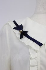画像5: axes femme POETIQUE / 釦デザインフリルブラウス L オフ T-26-08-14-029-AX-TO-TE-ZT (5)
