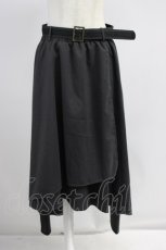 画像1: axes femme / ベルト付パッチワークスカート【ベルト欠品】  黒Ｘ白 T-26-08-14-053-AX-SK-SA-ZT (1)