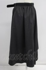 画像2: axes femme / ベルト付パッチワークスカート【ベルト欠品】  黒Ｘ白 T-26-08-14-053-AX-SK-SA-ZT (2)