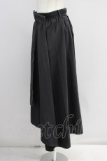 画像3: axes femme / ベルト付パッチワークスカート【ベルト欠品】  黒Ｘ白 T-26-08-14-053-AX-SK-SA-ZT (3)