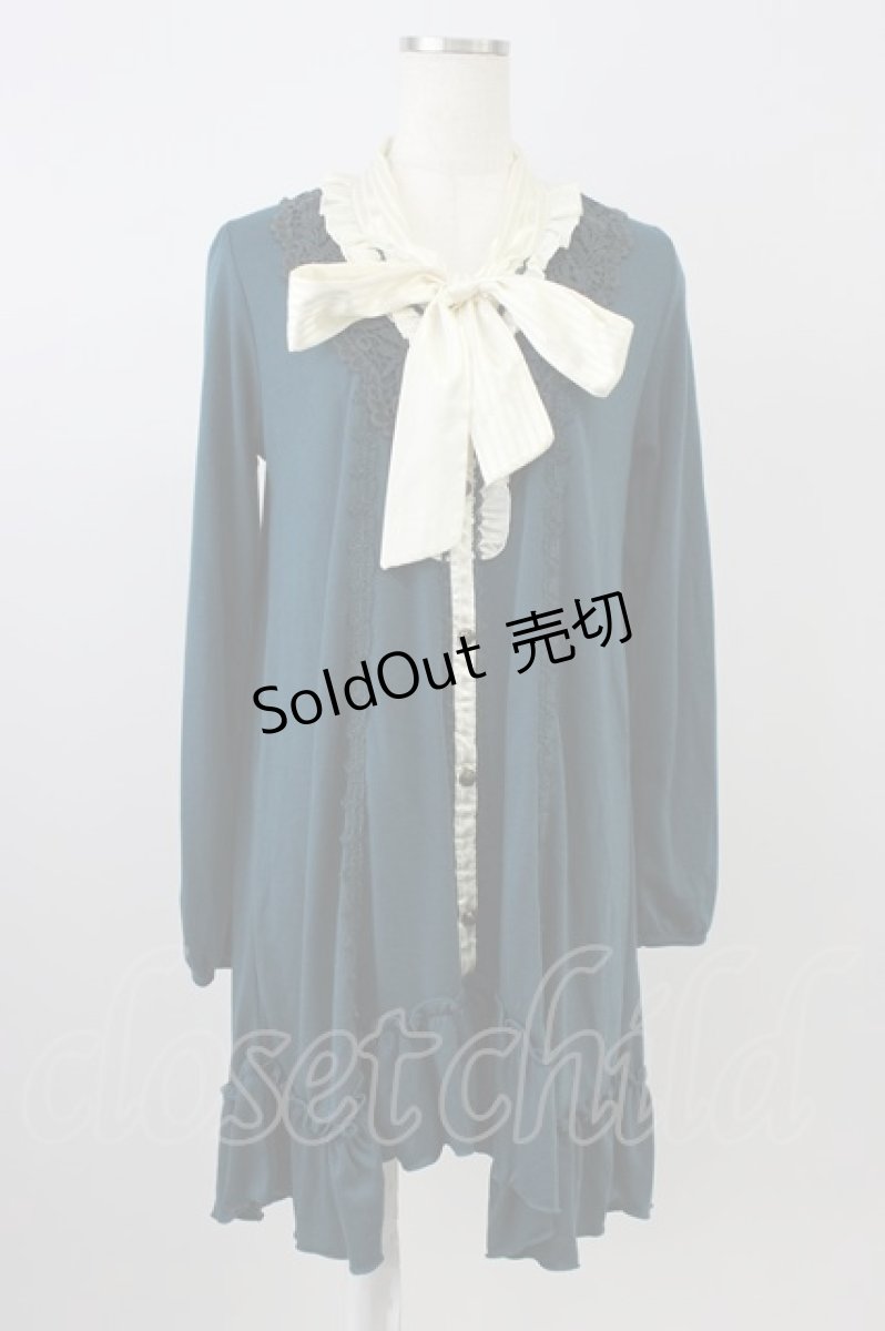画像1: axes femme / ボータイイレヘムチュニック M グリーン T-26-08-14-012-AX-TO-TE-ZT (1)