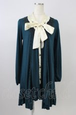 画像1: axes femme / ボータイイレヘムチュニック M グリーン T-26-08-14-012-AX-TO-TE-ZT (1)