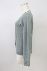 画像3: axes femme / ローズ刺繍カットカーディガン M グリーン T-26-08-14-016-AX-TO-TE-ZT (3)
