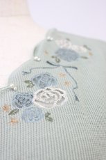 画像6: axes femme / お花刺繍カーディガン M グリーン T-26-08-14-018-AX-TO-TE-ZT (6)