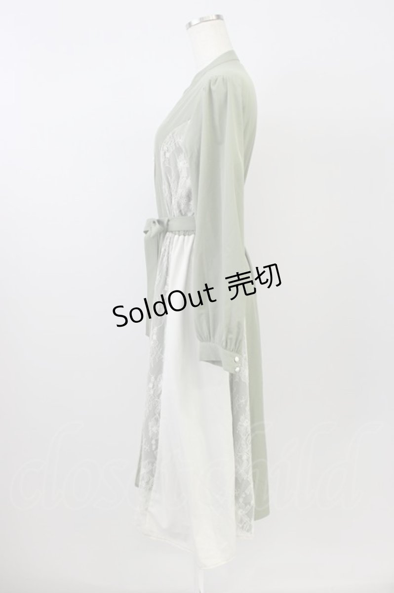 画像3: axes femme / レース切り替えワンピース M グリーン T-26-08-14-022-AX-OP-TE-ZT534 (3)