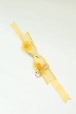 画像1: LOTUS ribbon / エンジェル額縁チャームリボンポニーテールクリップ  イエロー T-26-08-15-082-LO-AC-SA-ZT (1)