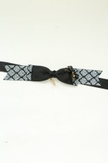 画像2: LOTUS ribbon / ハートチャームリボンポニーテールクリップ  黒 T-26-08-15-083-LO-AC-SA-ZT (2)