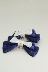 画像2: LOTUS ribbon / スターチャームリボンクリップセット  ネイビーＸ白 T-26-08-15-049-LO-AC-SA-ZT (2)