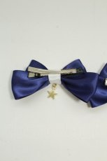 画像3: LOTUS ribbon / スターチャームリボンクリップセット  ネイビーＸ白 T-26-08-15-049-LO-AC-SA-ZT (3)