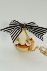 画像2: LOLITAその他(お買取対象外) / ストライプリボン&ベアパンケーキネックレス  ブラウンＸアイボリー T-26-08-15-053-LO-AC-SA-ZT (2)