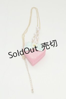 Preview of ハートいちごマカロンネックレス  ピンク