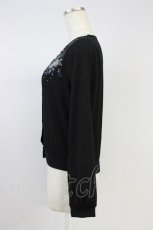 画像3: axes femme / ステンドグラス風カットカーデ M 黒 T-26-08-16-045-AX-TO-TE-ZT (3)