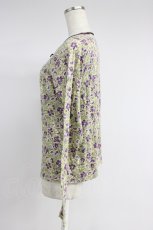 画像3: PINK HOUSE / 花柄ラグランスリーブTシャツ M ベージュ T-26-08-16-002-LO-TS-SA-ZT (3)