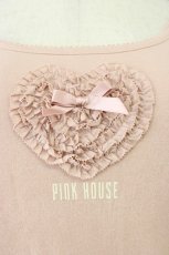 画像6: PINK HOUSE / 胸元フリルハート長袖Tシャツ L ピンク T-26-08-16-017-LO-TS-SA-ZT (6)