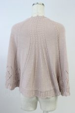 画像2: axes femme POETIQUE / ストロベリー刺繍ニットケープ M ピンク T-26-08-16-018-AX-TO-SA-ZT (2)